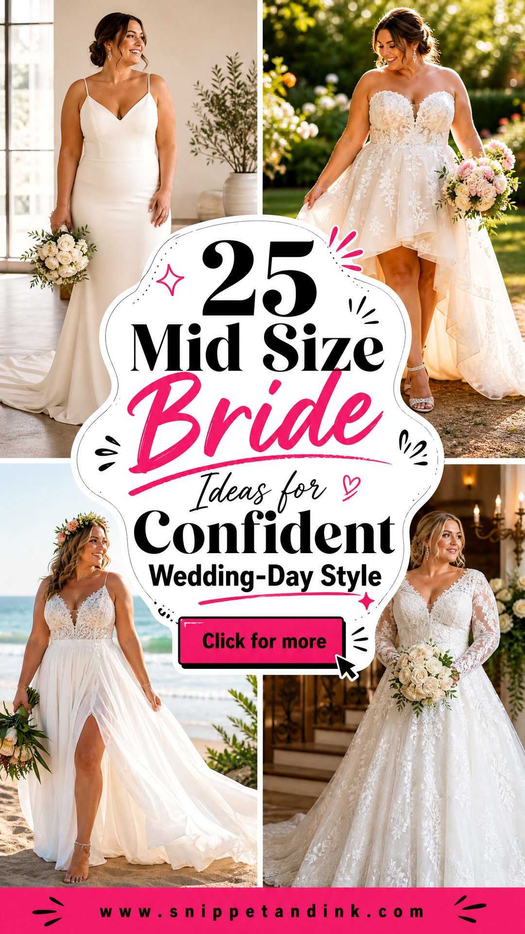 25 Mid Size Bride Ideas for Confident Wedding-Day Style - 25 Mid Size Bride Ideas for Confident Wedding-Day Style