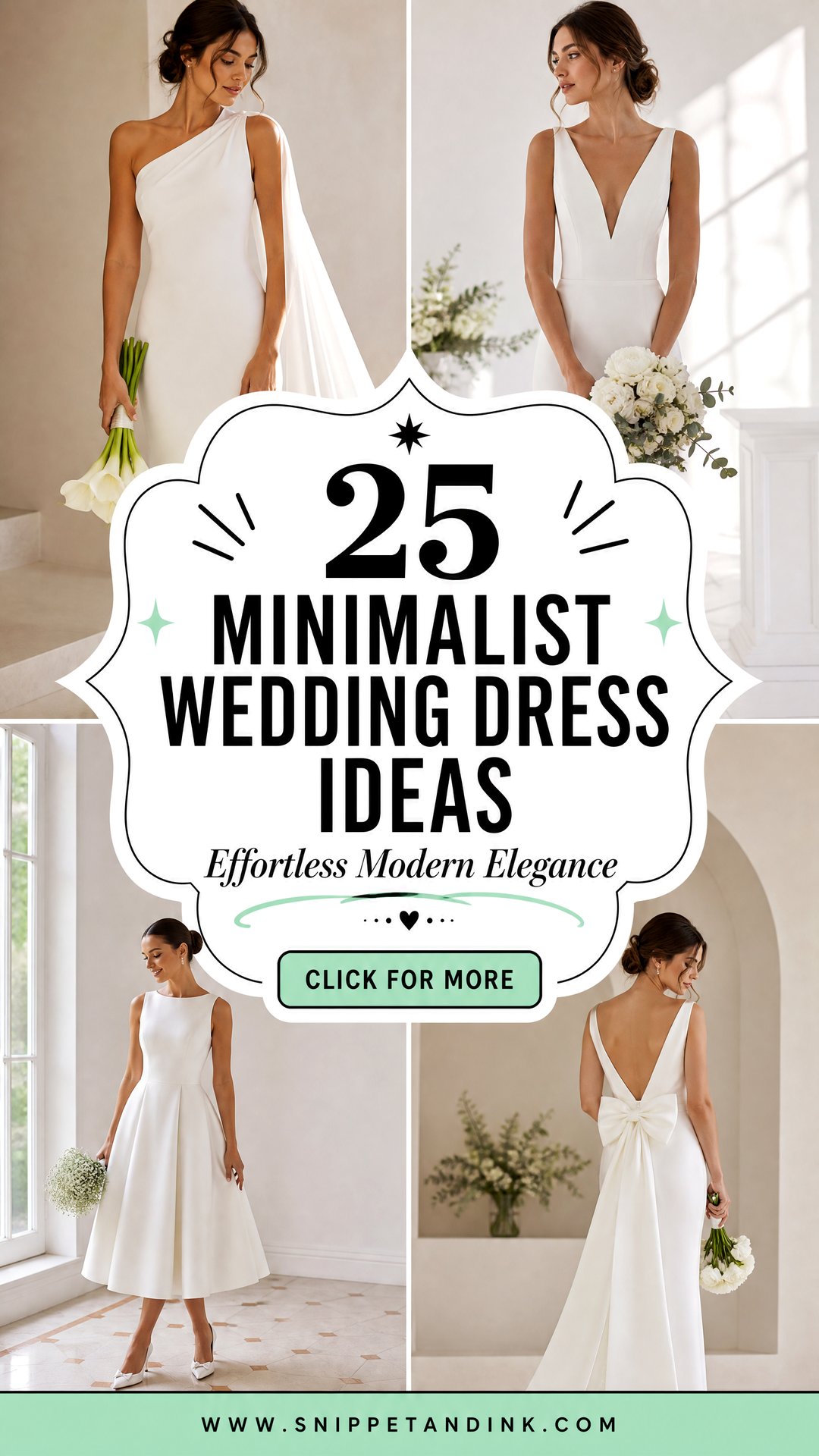 25 Minimalist Wedding Dress Ideas for Effortless Elegance - 25 Minimalist Wedding Dress Ideas for Effortless Elegance