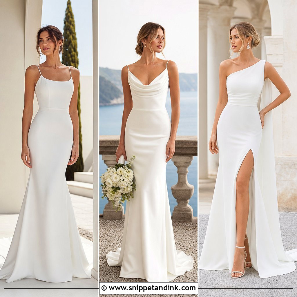 25 Minimalistic Wedding Dress Ideas for Effortlessly Chic Brides