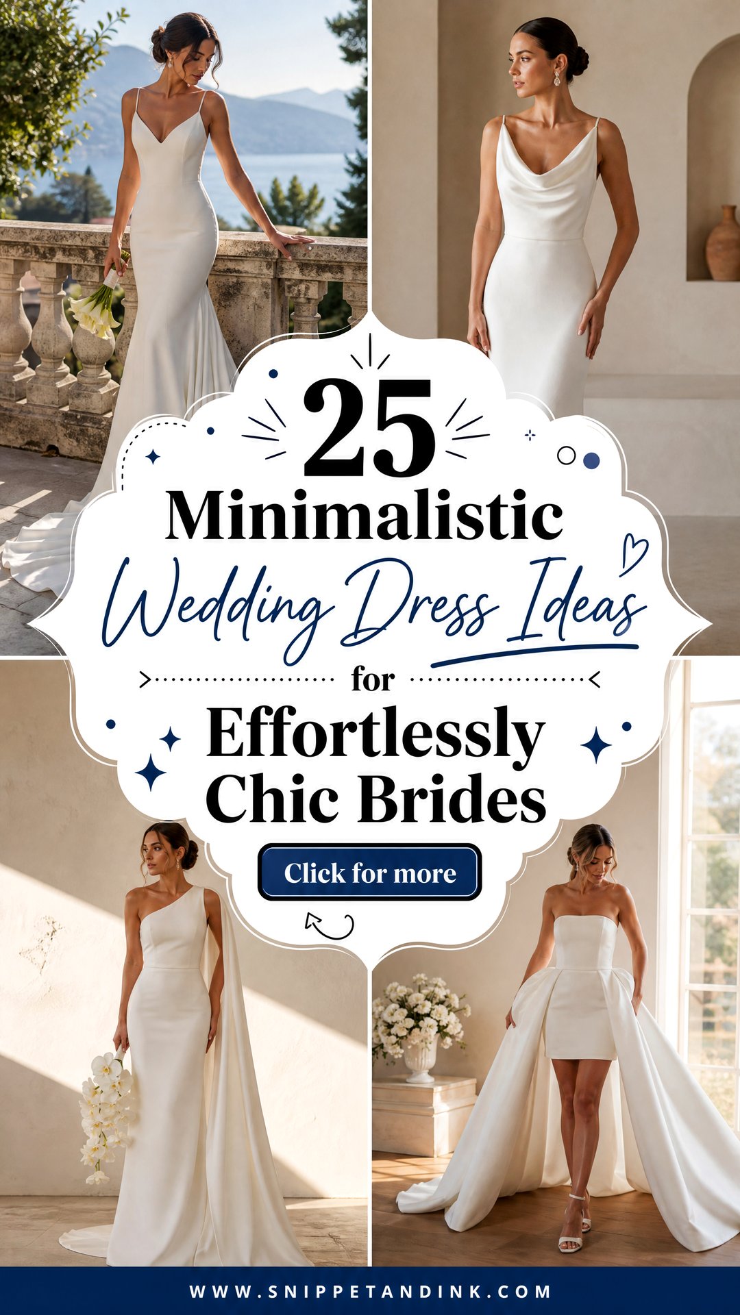25 Minimalistic Wedding Dress Ideas for Effortlessly Chic Brides - 25 Minimalistic Wedding Dress Ideas for Effortlessly Chic Brides