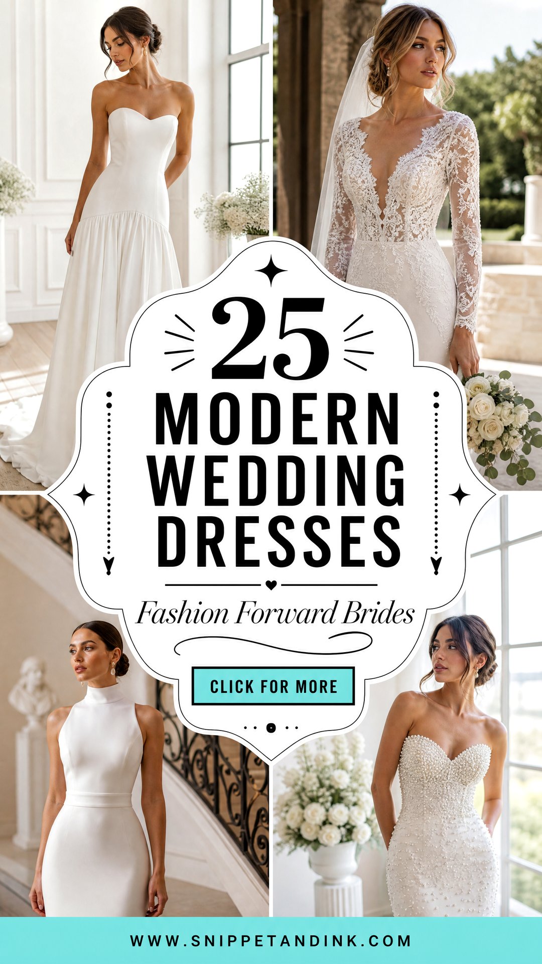 25 Modern Wedding Dresses for Chic Fashion-Forward Brides - 25 Modern Wedding Dresses for Chic, Fashion-Forward Brides