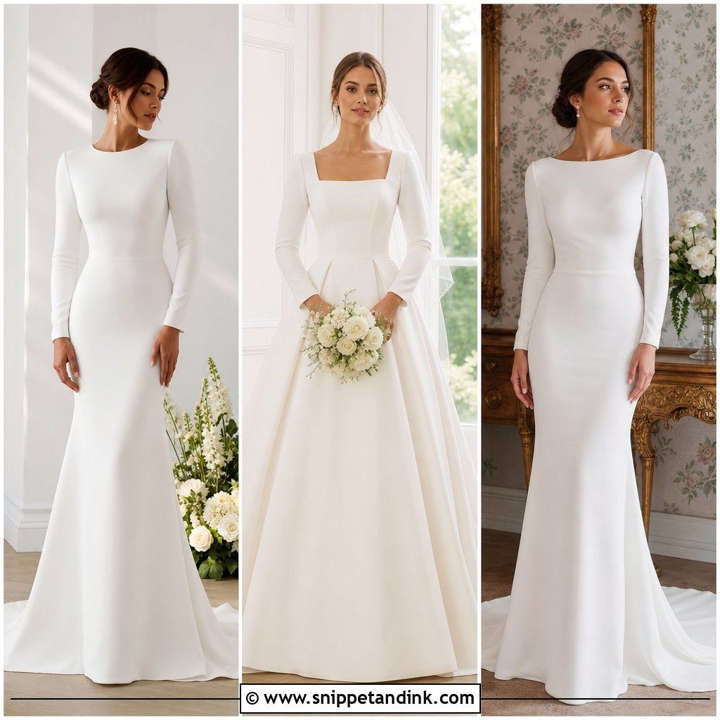 25 Modest Bridal Ideas for an Elegant, Timeless Wedding Look