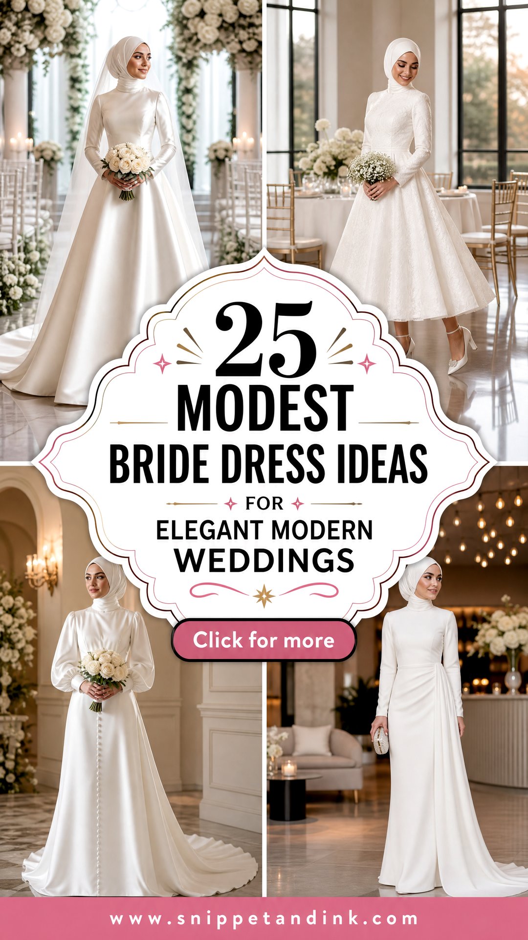 25 Modest Bride Dress Ideas for Elegant Modern Weddings - 25 Modest Bride Dress Ideas for Elegant Modern Weddings