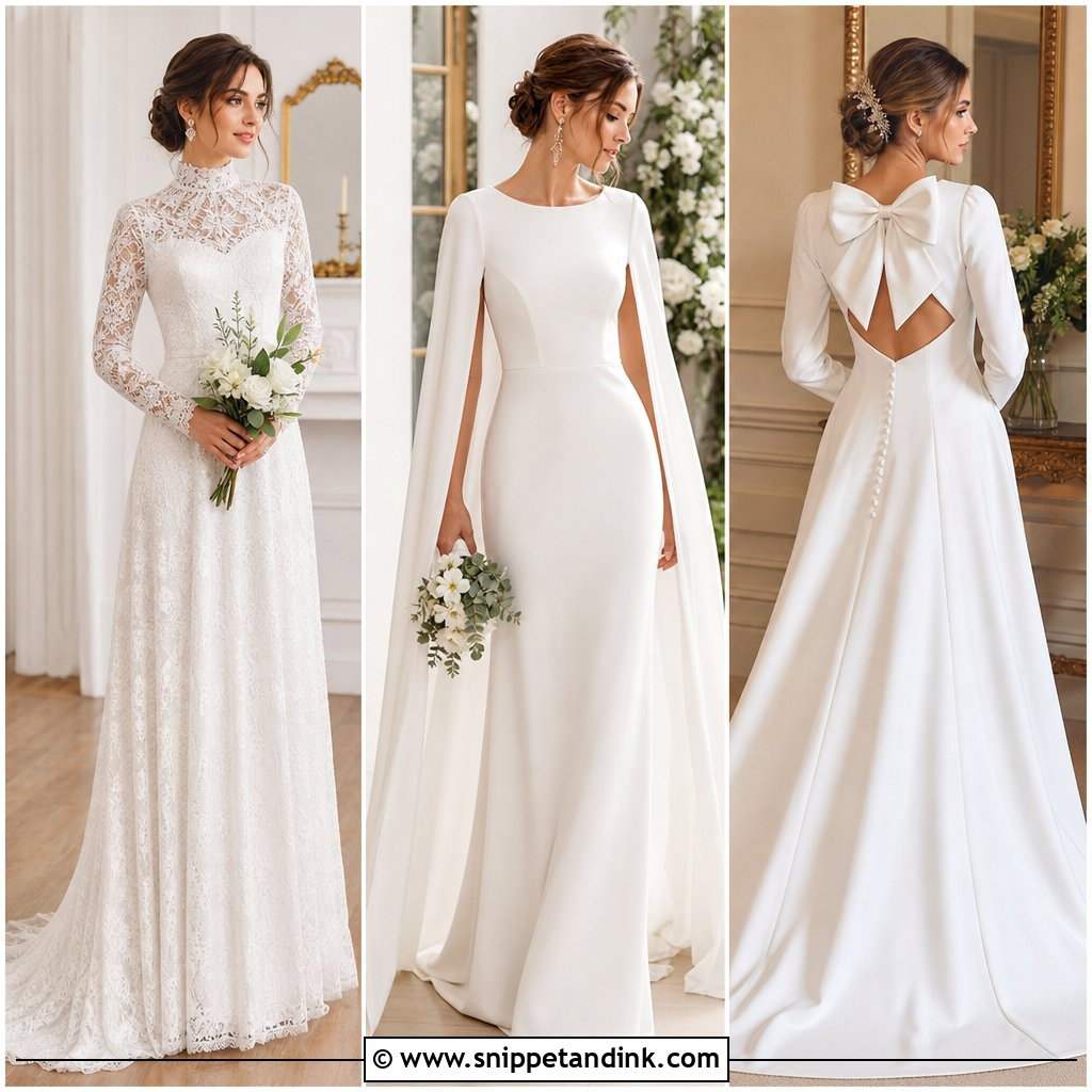 25 Modest Old Money Wedding Dress Ideas: Quiet Luxury Picks