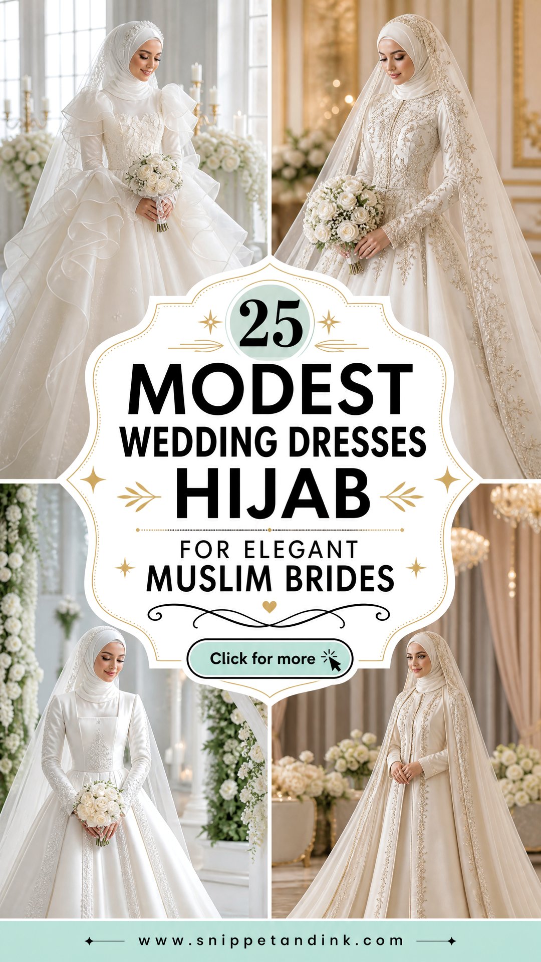 25 Modest Wedding Dresses Hijab for Elegant Muslim Brides - 25 Modest Wedding Dresses Hijab for Elegant Muslim Brides