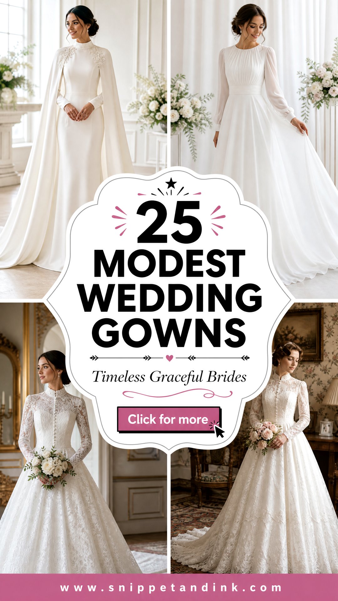 25 Modest Wedding Gowns for Timeless Graceful Brides - 25 Modest Wedding Gowns for Timeless, Graceful Brides