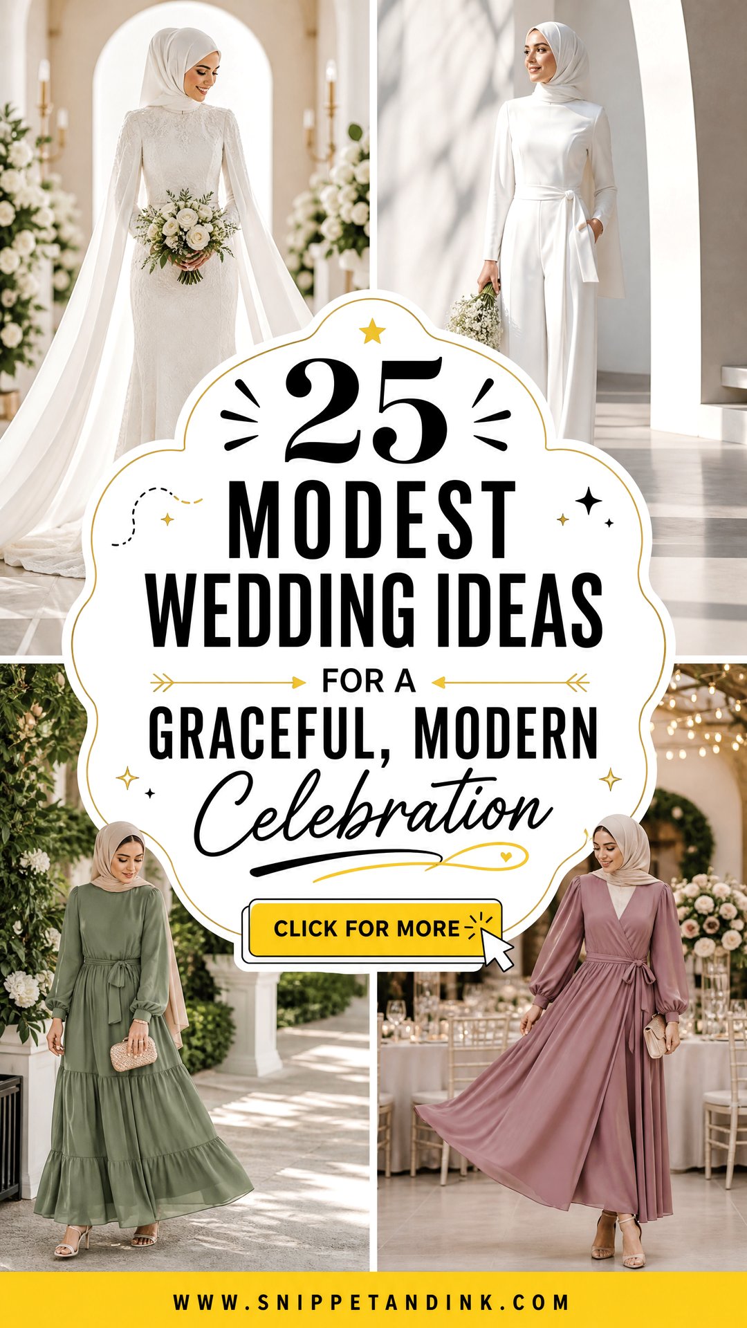 25 Modest Wedding Ideas for a Graceful Modern Celebration - 25 Modest Wedding Ideas for a Graceful, Modern Celebration