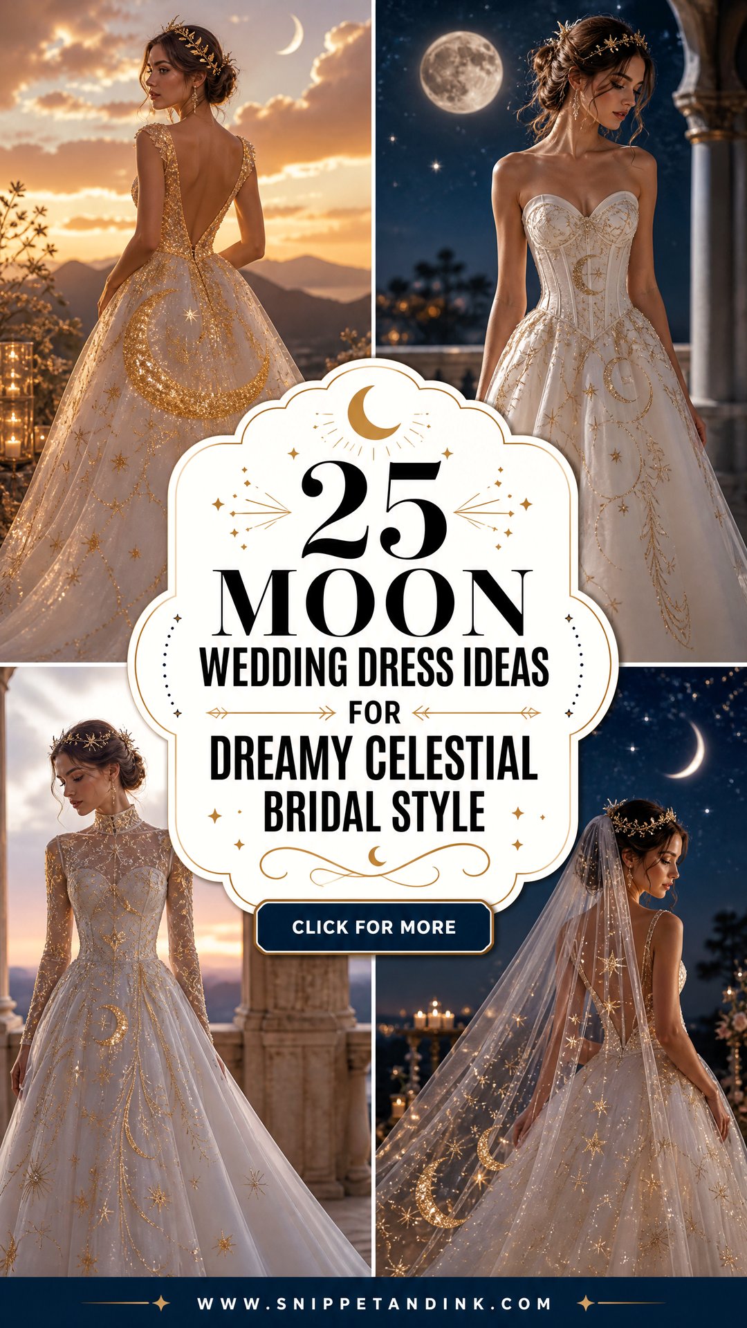 25 Moon Wedding Dress Ideas for Dreamy Celestial Bridal Style - 25 Moon Wedding Dress Ideas for Dreamy Celestial Bridal Style