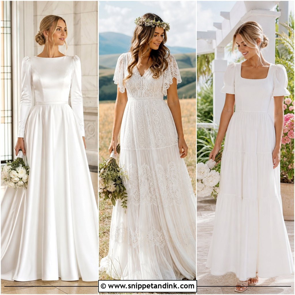 25 Mormon Wedding Dresses for Timeless Temple Ceremonies