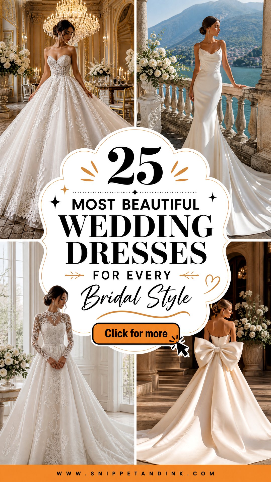 25 Most Beautiful Wedding Dresses for Every Bridal Style - 25 Most Beautiful Wedding Dresses for Every Bridal Style