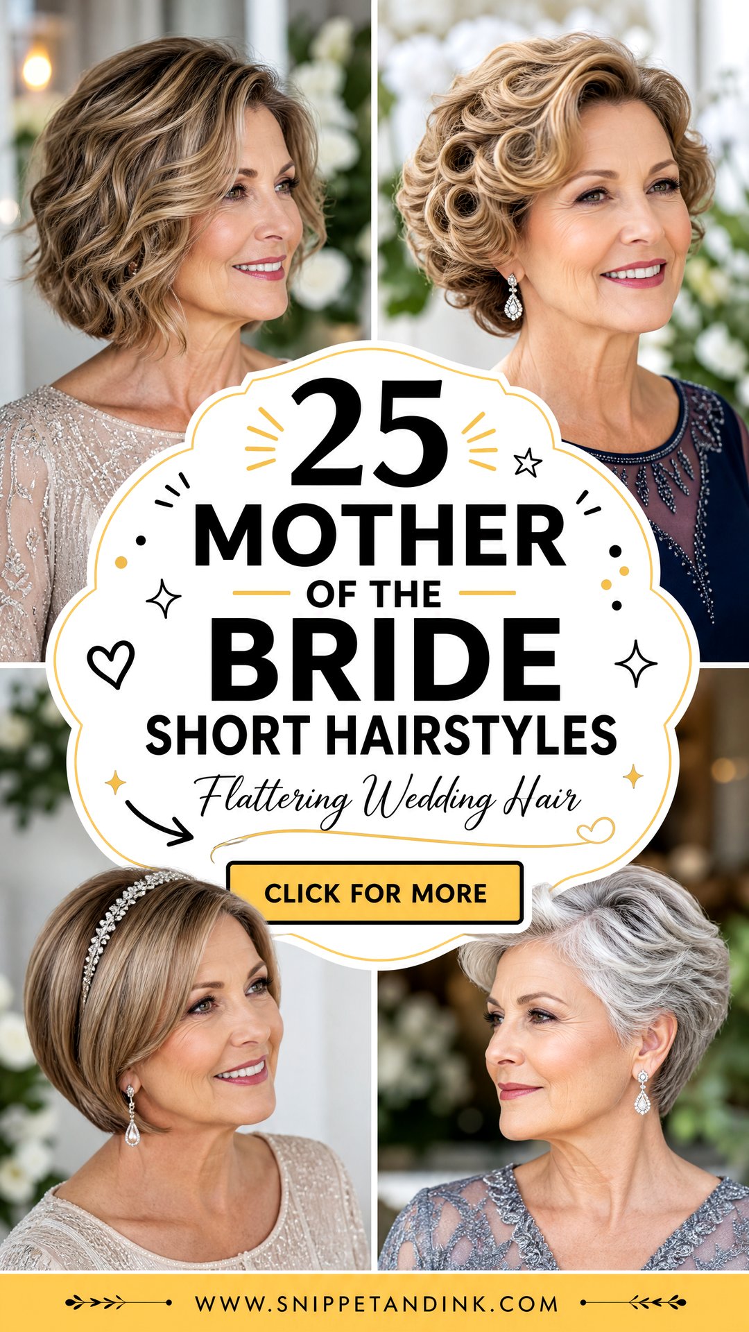 25 Mother of the Bride Short Hairstyles Flattering Looks - 25 Mother of the Bride Short Hairstyles: Flattering Looks