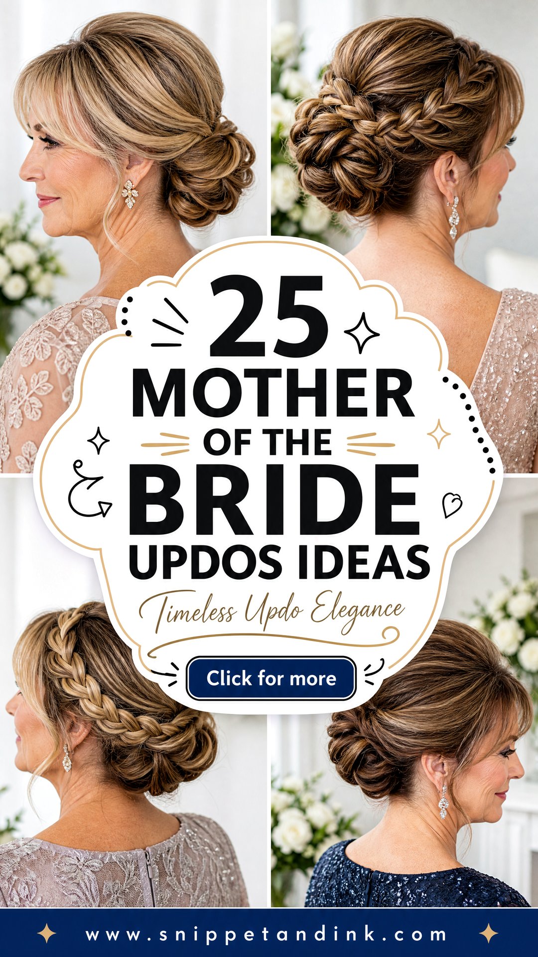 25 Mother of the Bride Updos for Timeless Wedding Elegance - 25 Mother of the Bride Updos for Timeless Wedding Elegance