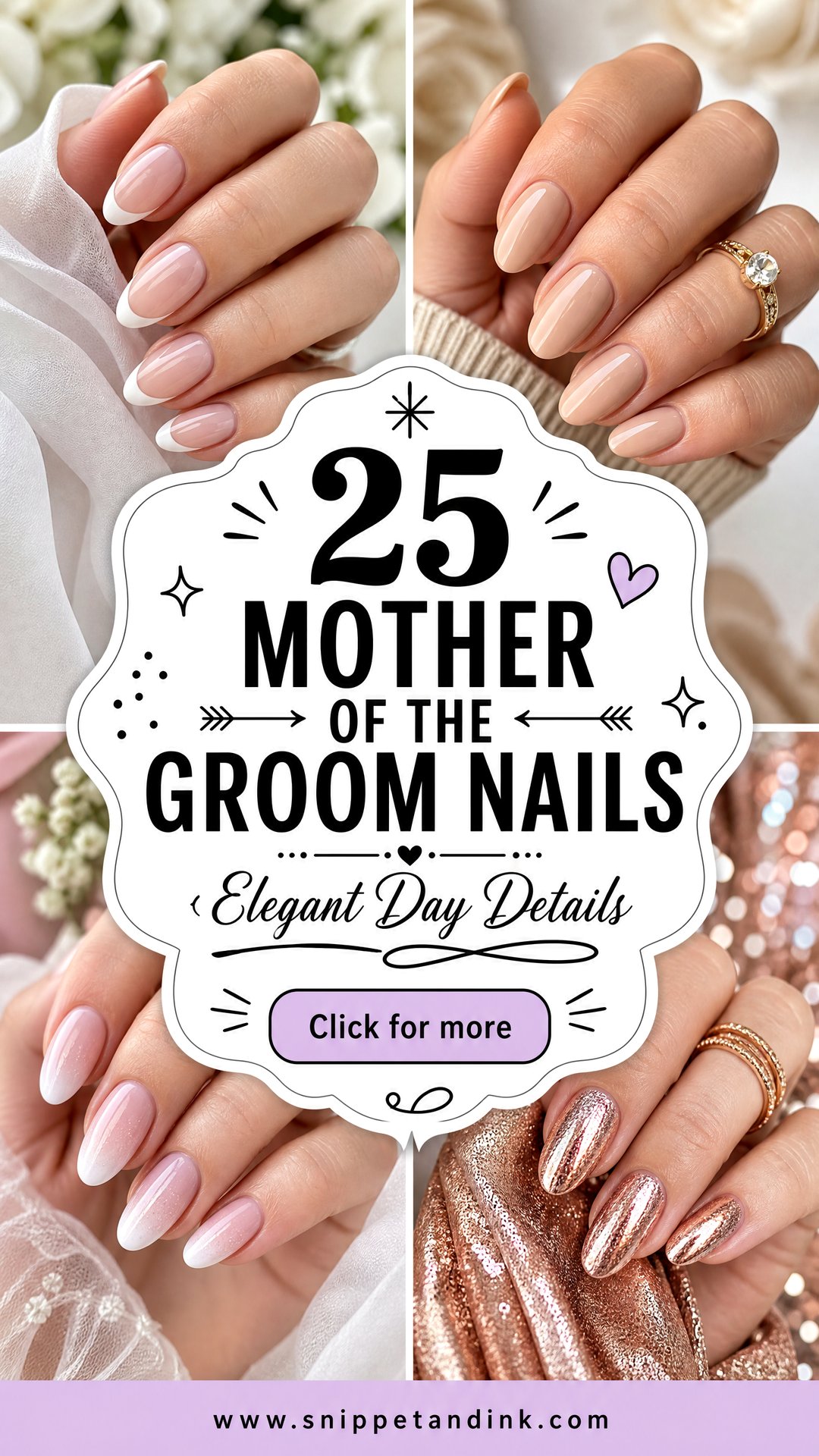 25 Mother of the Groom Nails Elegant Wedding Day Ideas - 25 Mother of the Groom Nails: Elegant Wedding Day Ideas