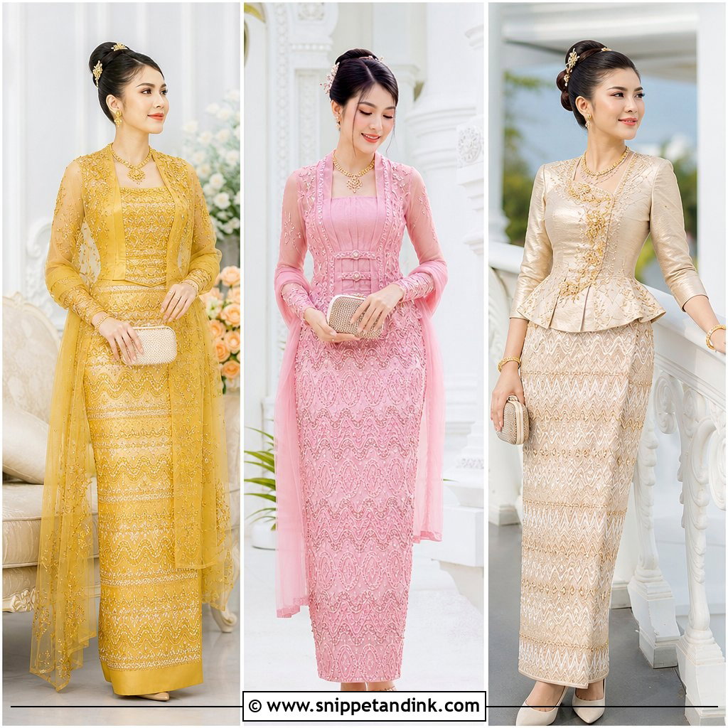 25 Myanmar Wedding Dress Design Ideas: Elegant Bridal Trends