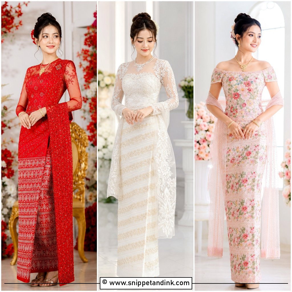 25 Myanmar Wedding Dress Ideas for Beautiful Cultural Style