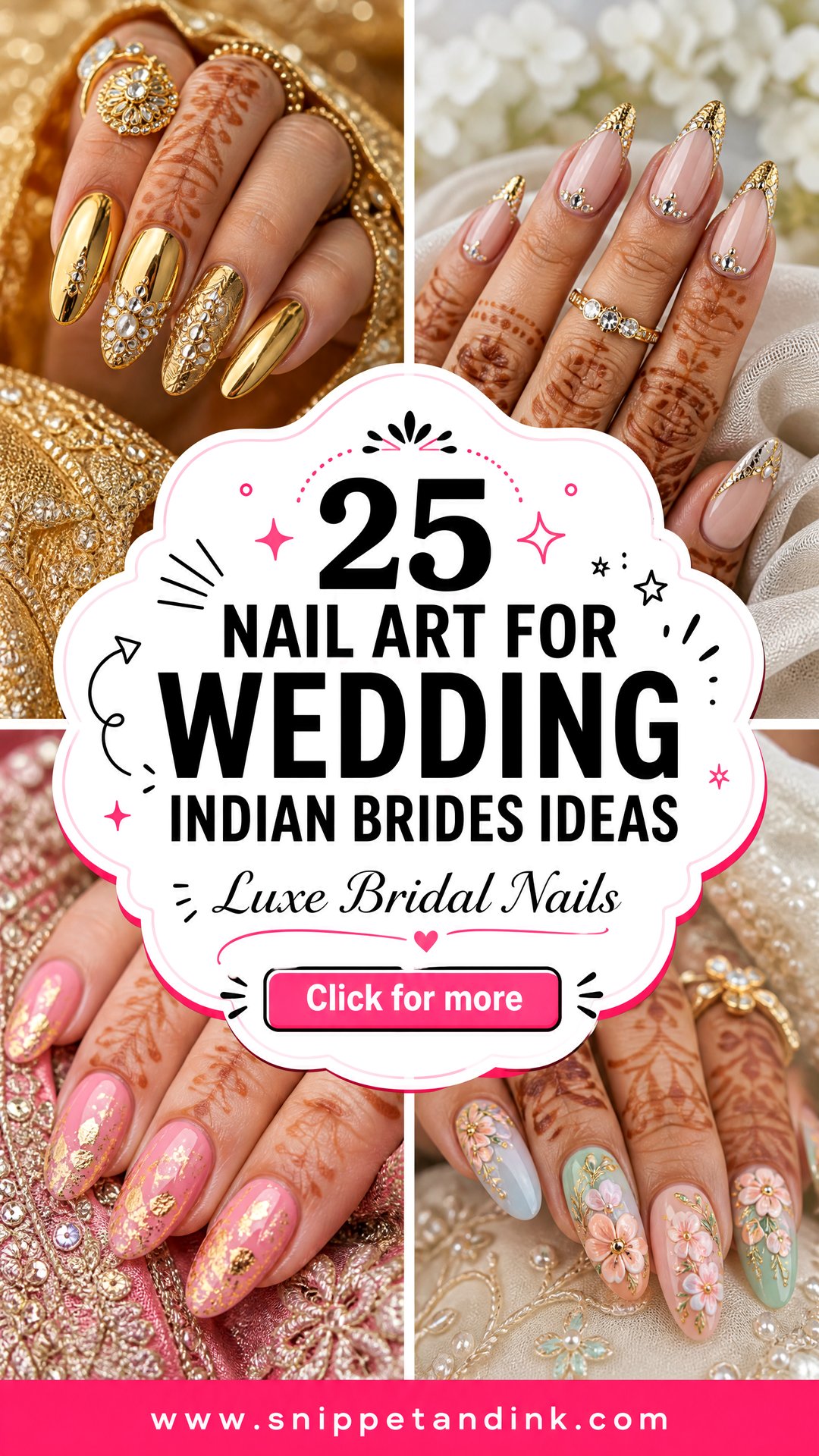 25 Nail Art for Wedding Indian Brides Ideas Luxe Inspo - 25 Nail Art for Wedding Indian Brides Ideas: Luxe Inspo