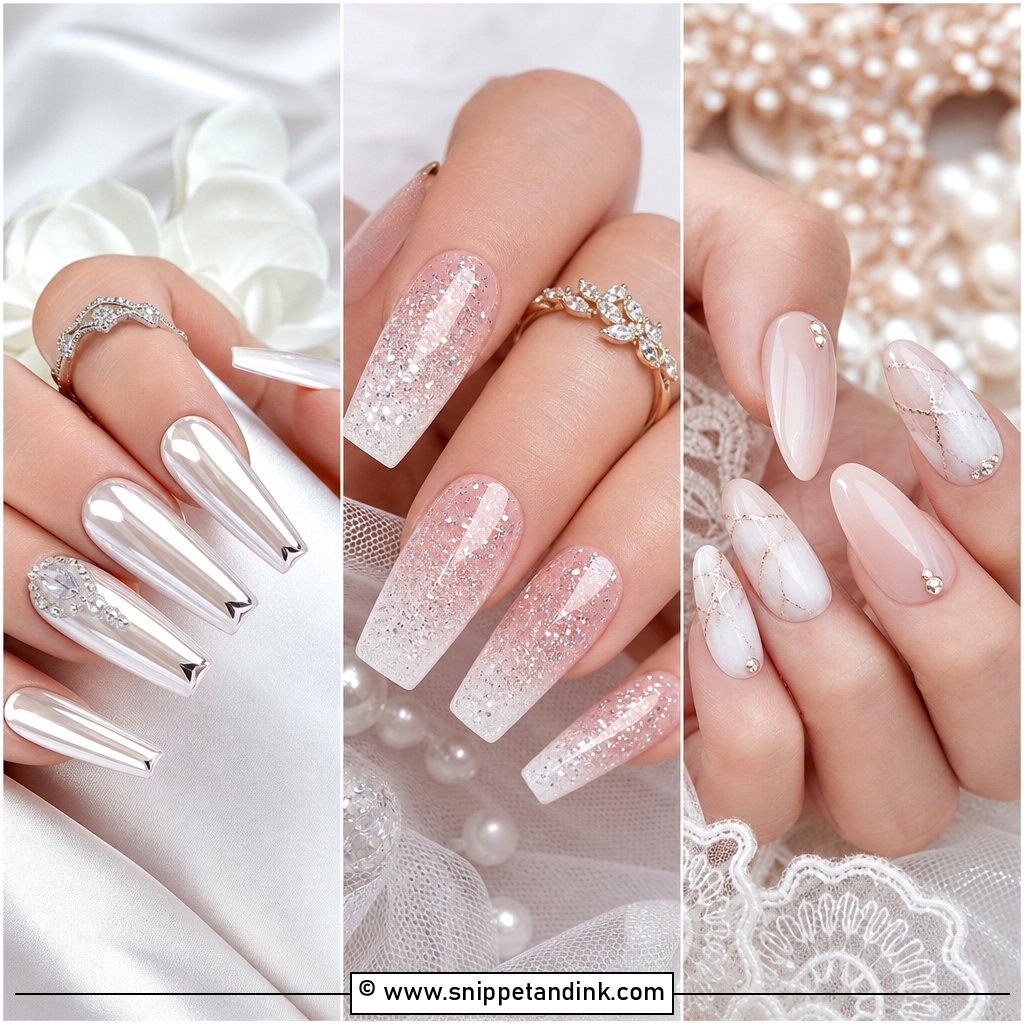 25 Nail Extension Designs for Wedding Glam Brides Love