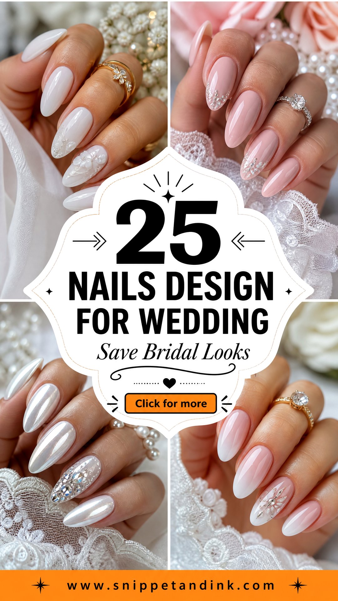 25 Nails Design for Wedding Chic Bridal Looks to Save - 25 Nails Design for Wedding: Chic Bridal Looks to Save