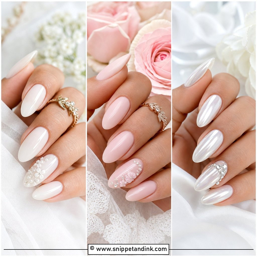 25 Nails Design for Wedding Chic Bridal Looks to Save