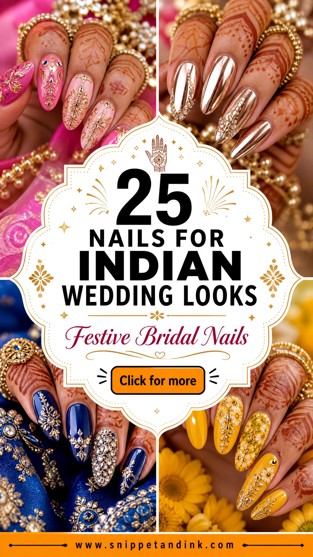 25 Nails for Indian Wedding Looks for Festive Brides Today - 25 Nails for Indian Wedding Looks for Festive Brides Today