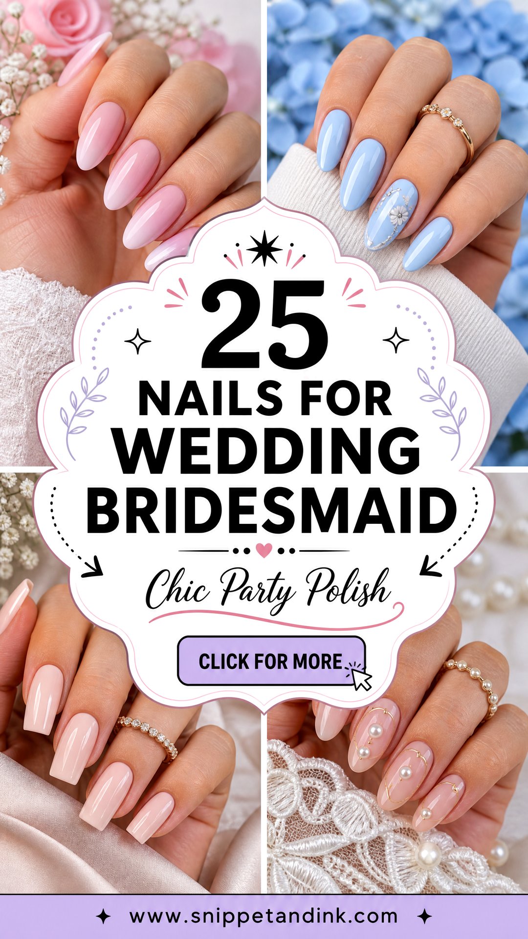 25 Nails for Wedding Bridesmaid Chic Party Looks to Try - 25 Nails for Wedding Bridesmaid: Chic Party Looks to Try