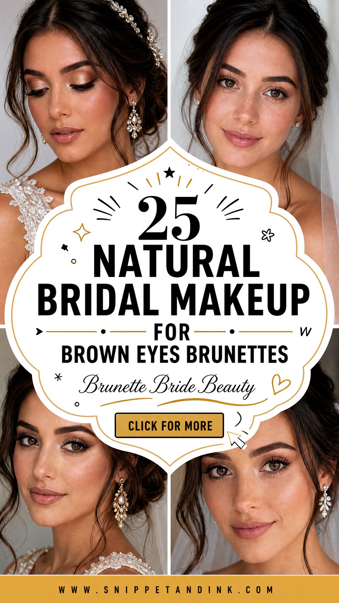 25 Natural Bridal Makeup for Brown Eyes Brunettes Soft Looks - 25 Natural Bridal Makeup for Brown Eyes Brunettes: Soft Looks