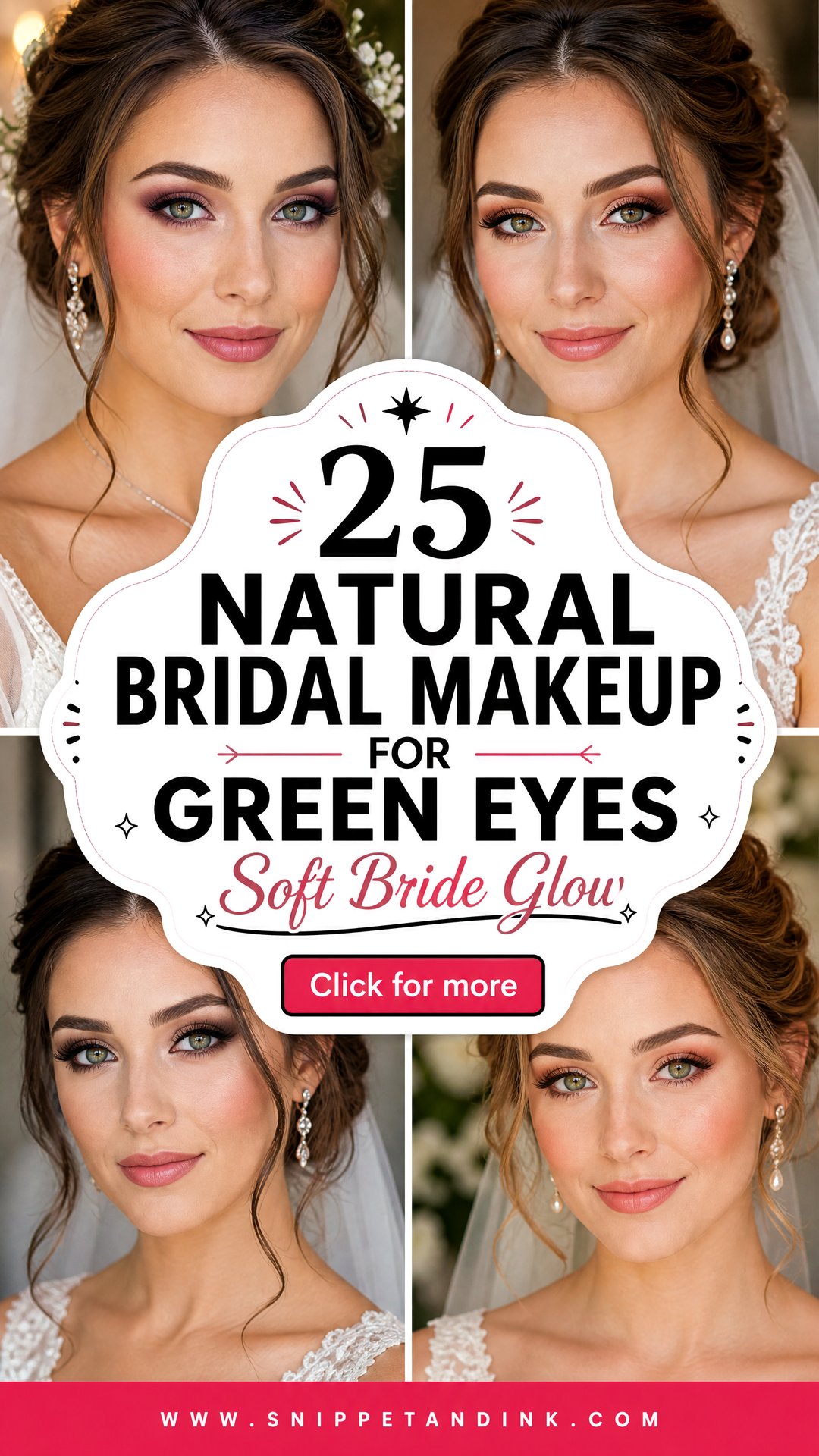25 Natural Bridal Makeup for Green Eyes Soft Bride Looks - 25 Natural Bridal Makeup for Green Eyes: Soft Bride Looks