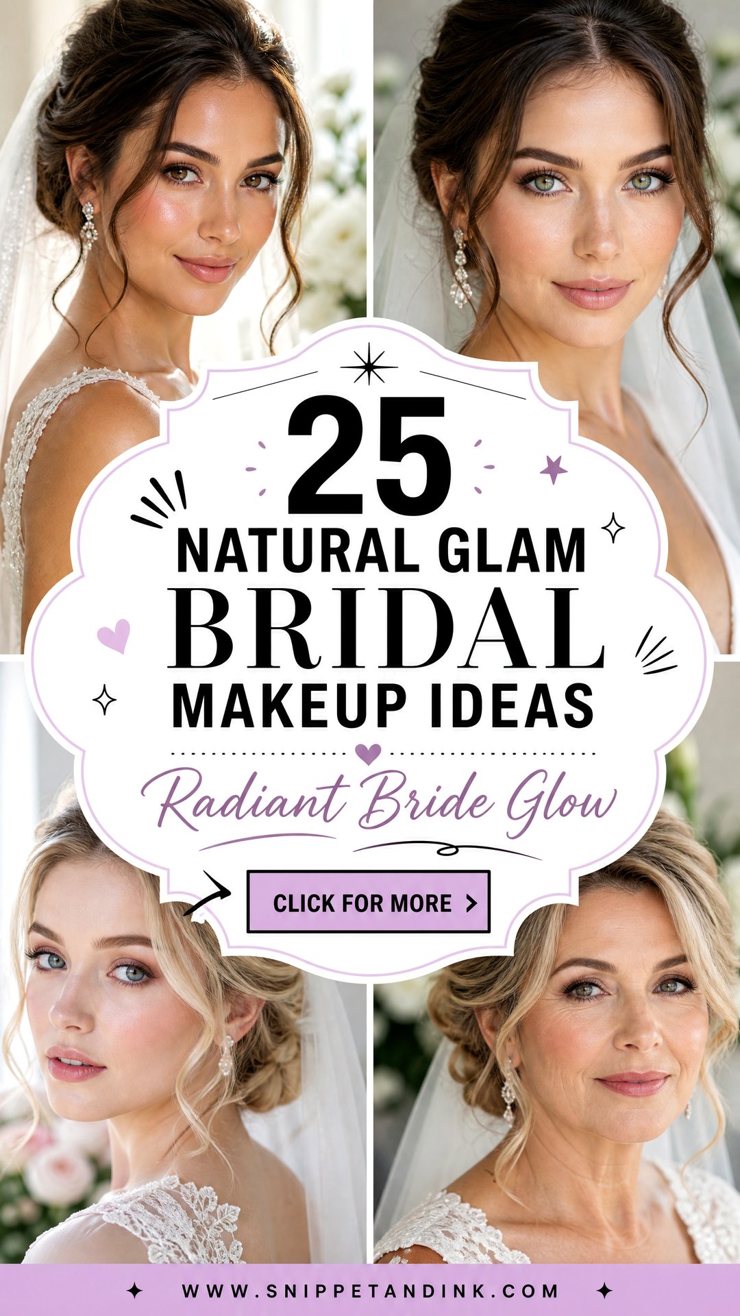 25 Natural Glam Bridal Makeup Ideas for Radiant Brides - 25 Natural Glam Bridal Makeup Ideas for Radiant Brides
