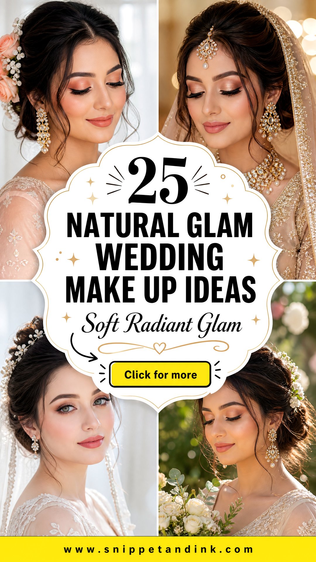 25 Natural Glam Wedding Make Up Ideas for Soft Radiance - 25 Natural Glam Wedding Make Up Ideas for Soft Radiance