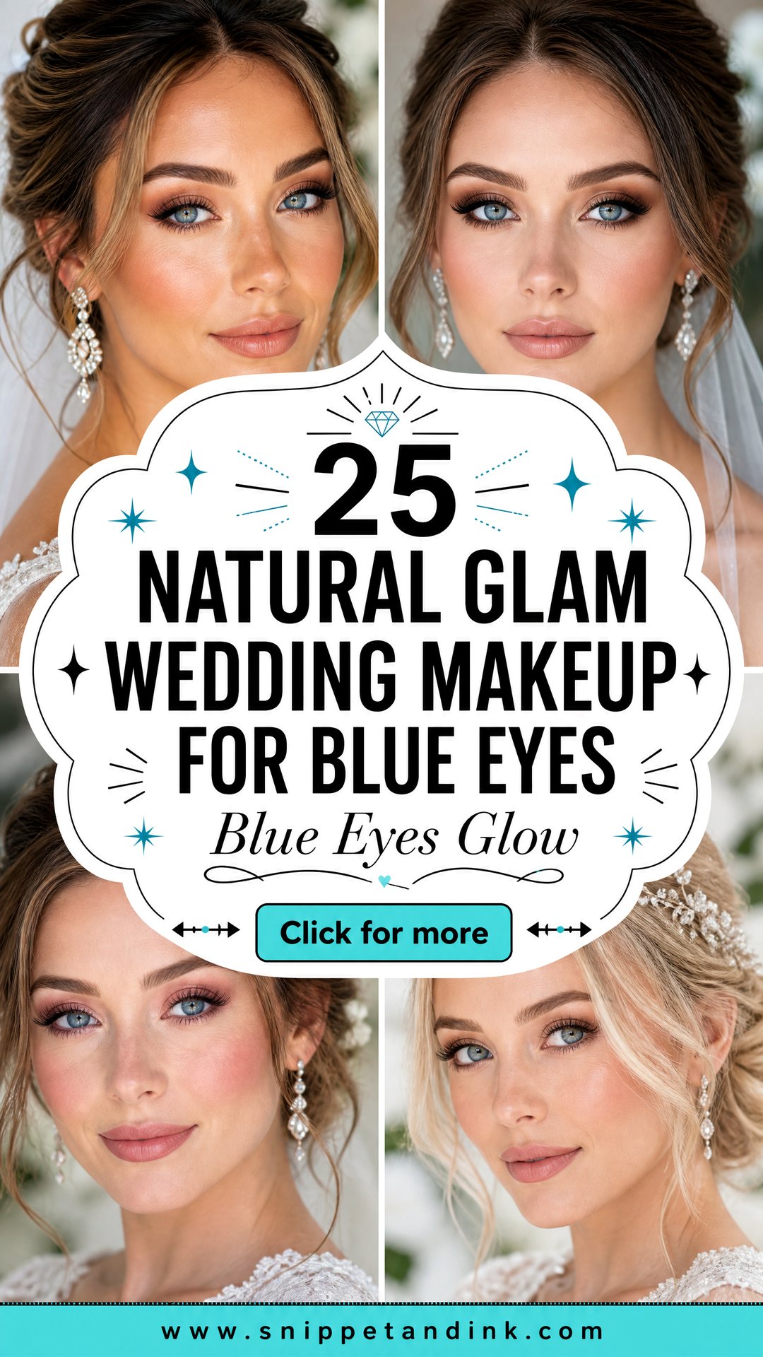 25 Natural Glam Wedding Makeup for Blue Eyes Brides Love - 25 Natural Glam Wedding Makeup for Blue Eyes Brides Love