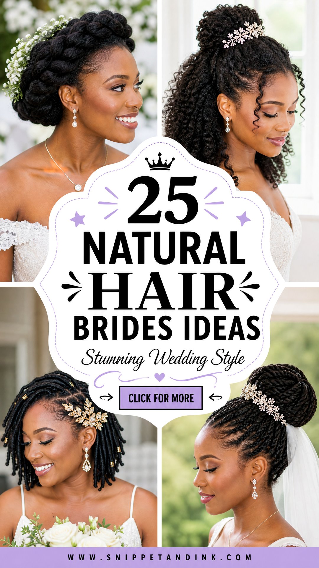 25 Natural Hair Brides Ideas for Stunning Wedding Style - 25 Natural Hair Brides Ideas for Stunning Wedding Style