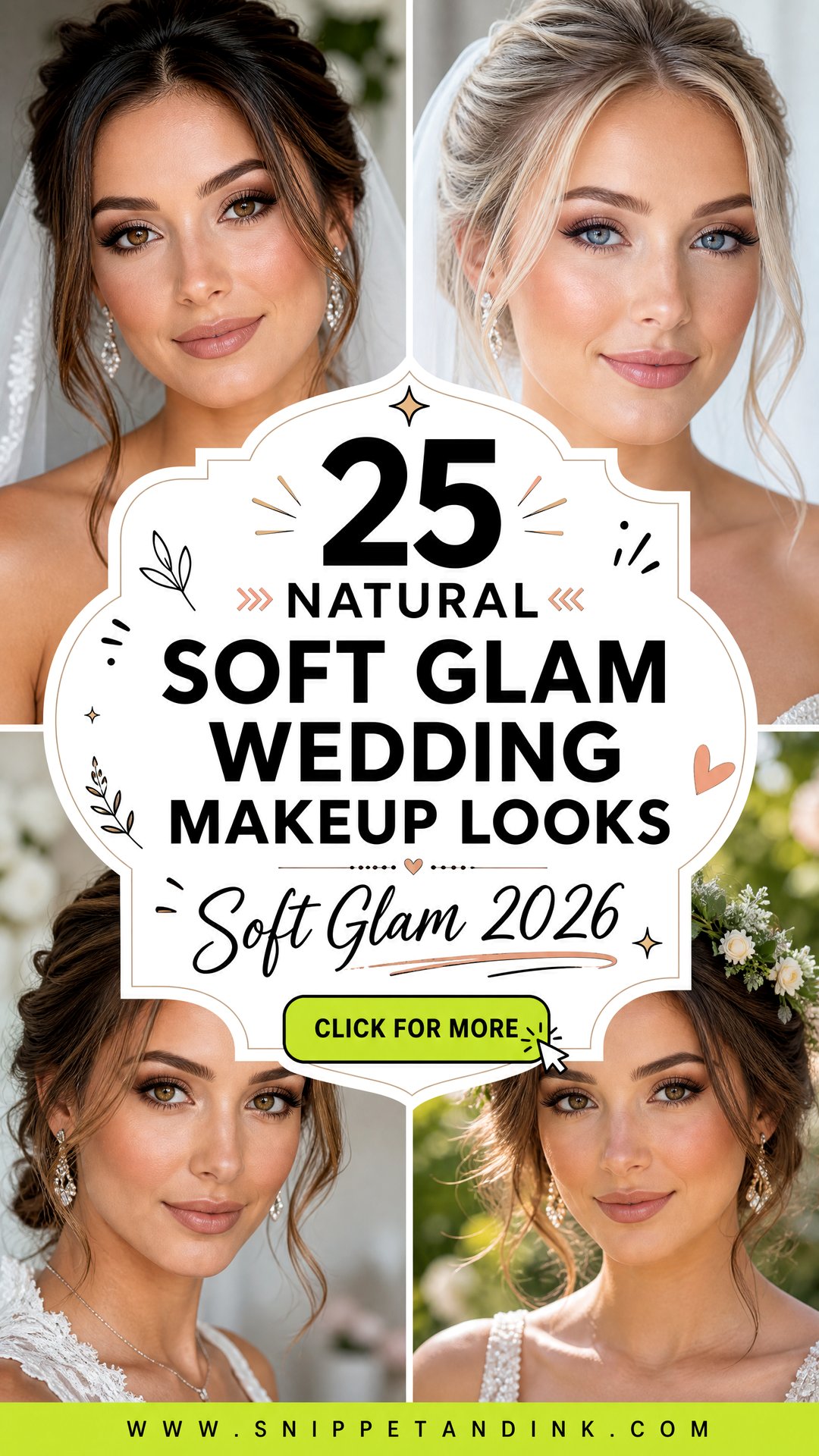 25 Natural Soft Glam Wedding Makeup Looks for 2026 Brides - 25 Natural Soft Glam Wedding Makeup Looks for 2026 Brides