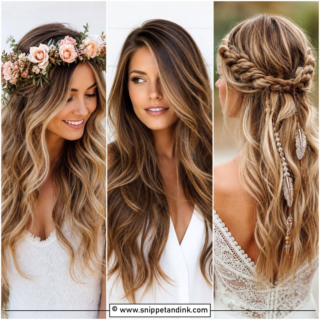 25 Natural Wedding Hairstyles for Romantic Bridal Style