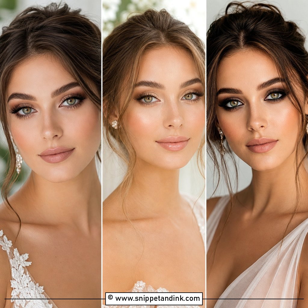 25 Natural Wedding Makeup for Green Eyes to Shine Softly