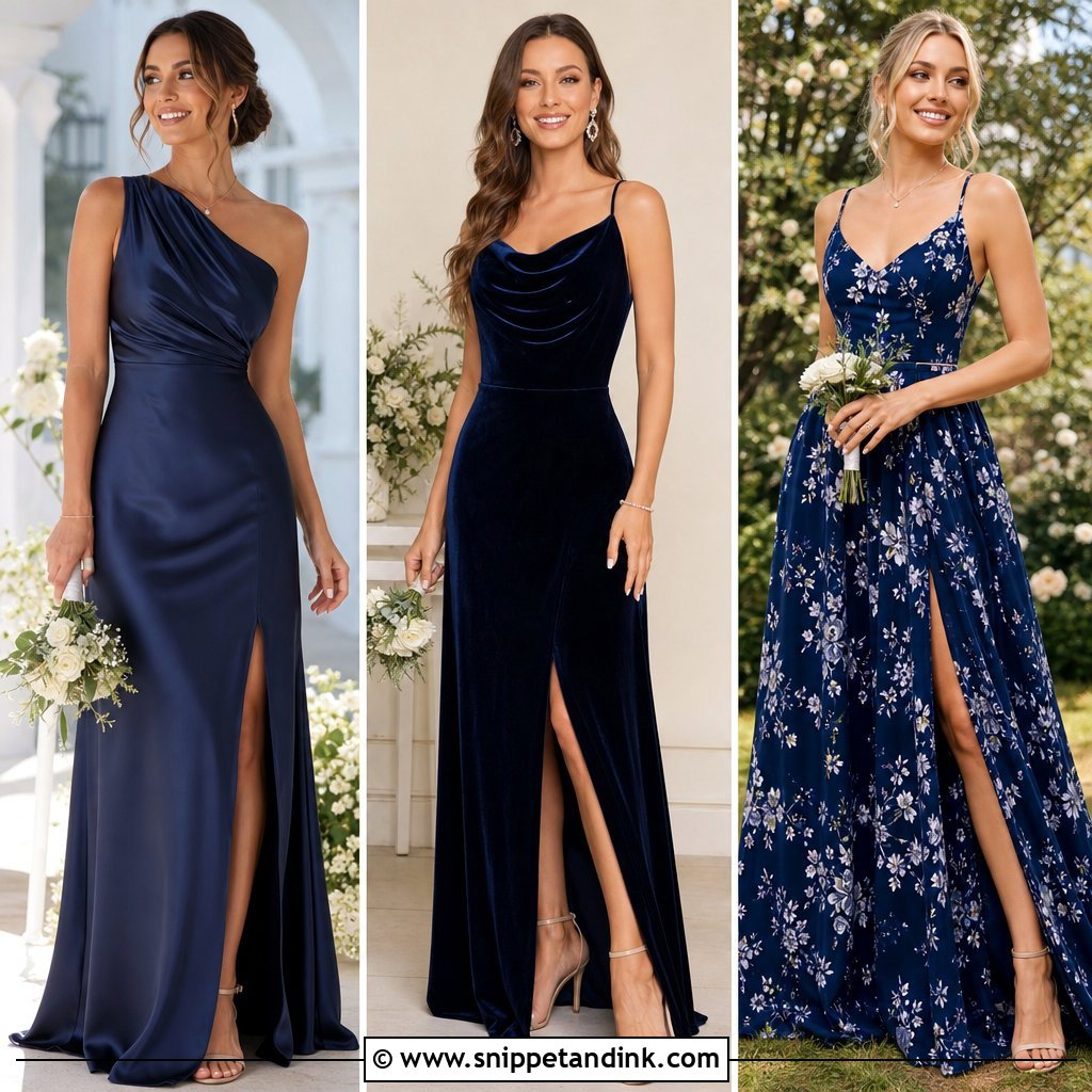 25 Navy Blue Bridal Party Ideas for an Elegant Coastal Wedding