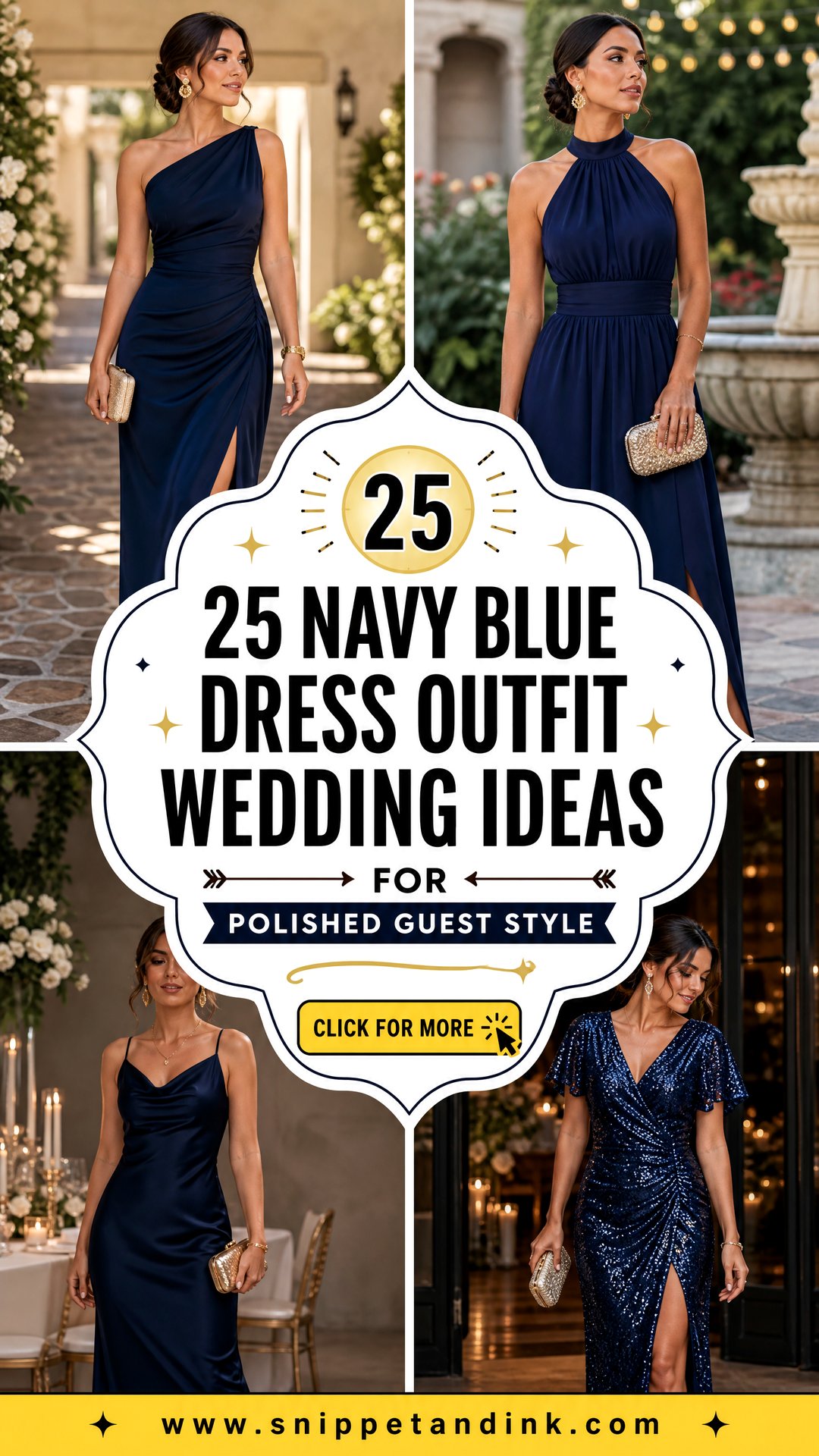 25 Navy Blue Dress Outfit Wedding Ideas for Polished Guest Style - 25 Navy Blue Dress Outfit Wedding Ideas for Polished Guest Style
