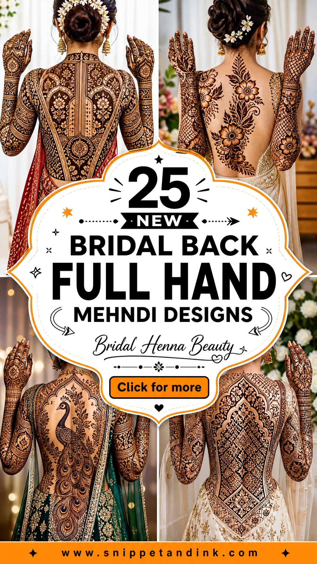 25 New Bridal Back Full Hand Mehndi Designs Brides Love - 25 New Bridal Back Full Hand Mehndi Designs Brides Love