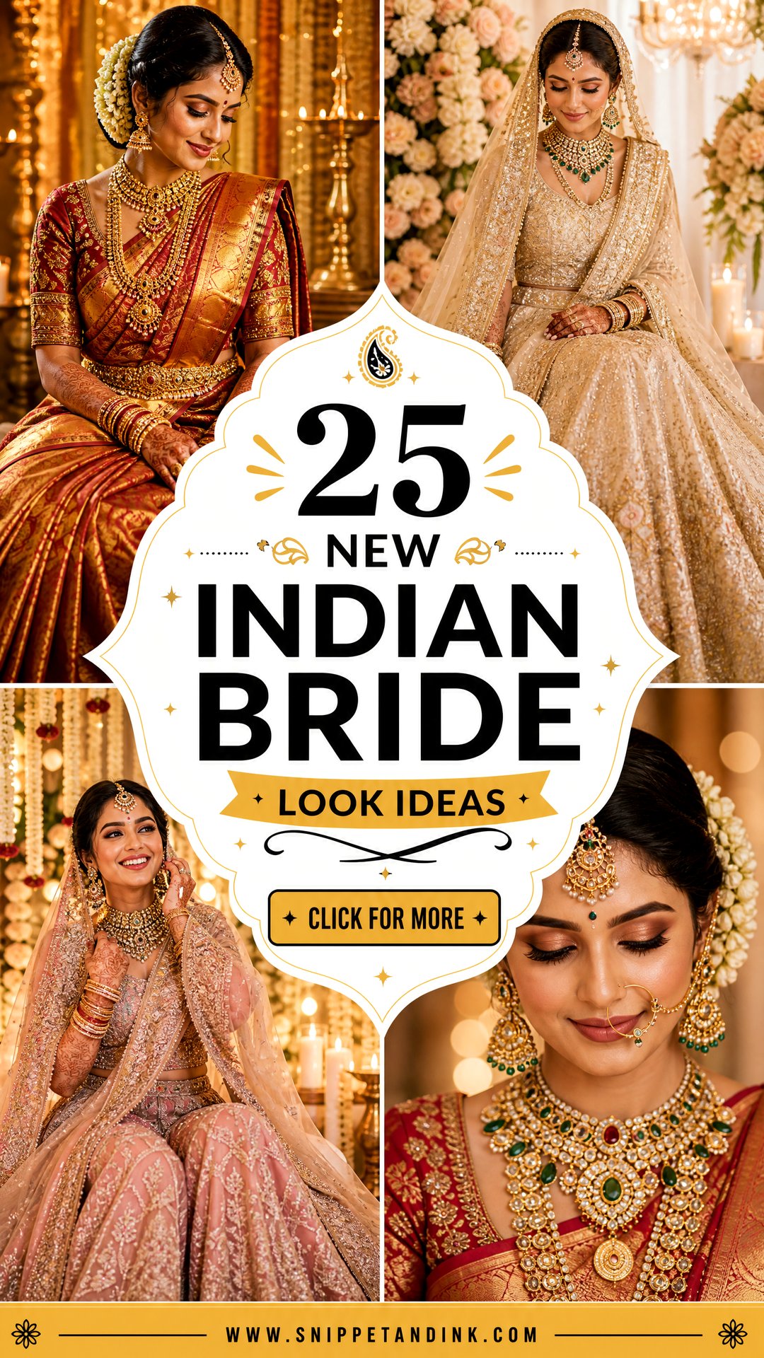 25 New Indian Bride Look Ideas for a Radiant Bridal Style - 25 New Indian Bride Look Ideas for a Radiant Bridal Style