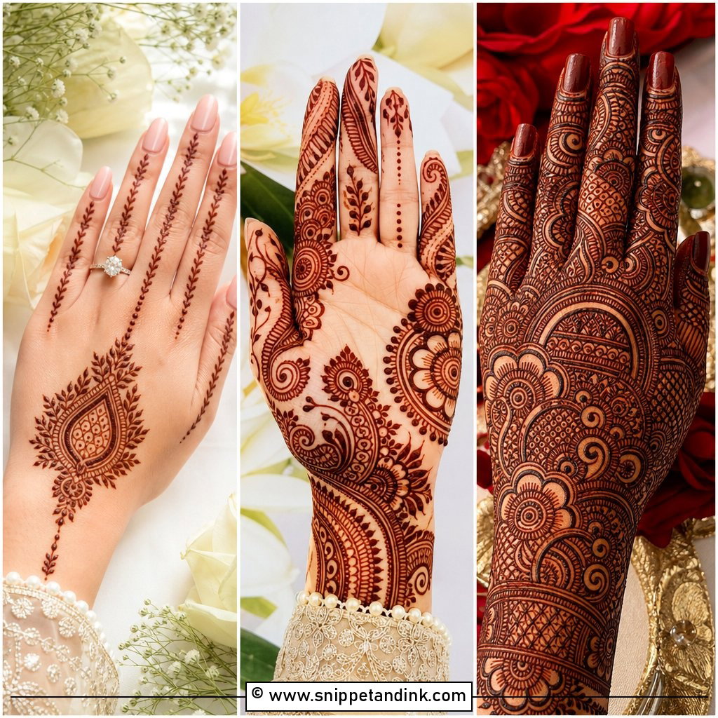 25 Nikah Mehndi Designs for a Beautiful Bridal Moment