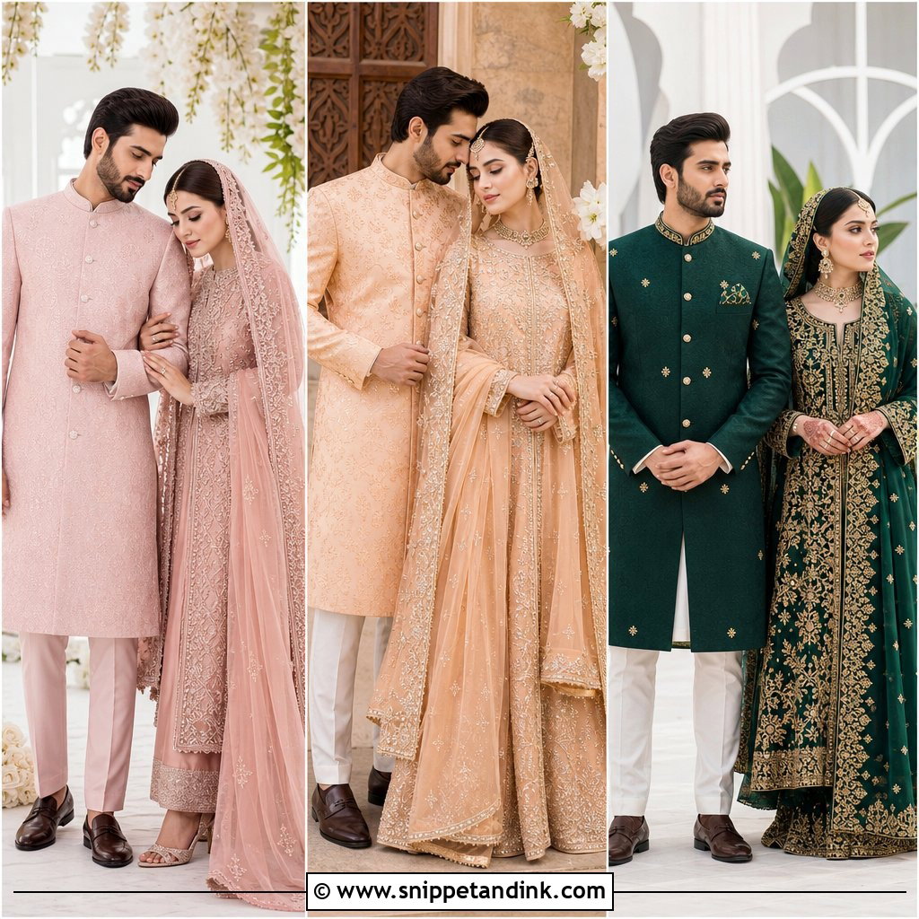 25 Nikkah Couple Outfit Ideas for a Stylish Coordinated Look