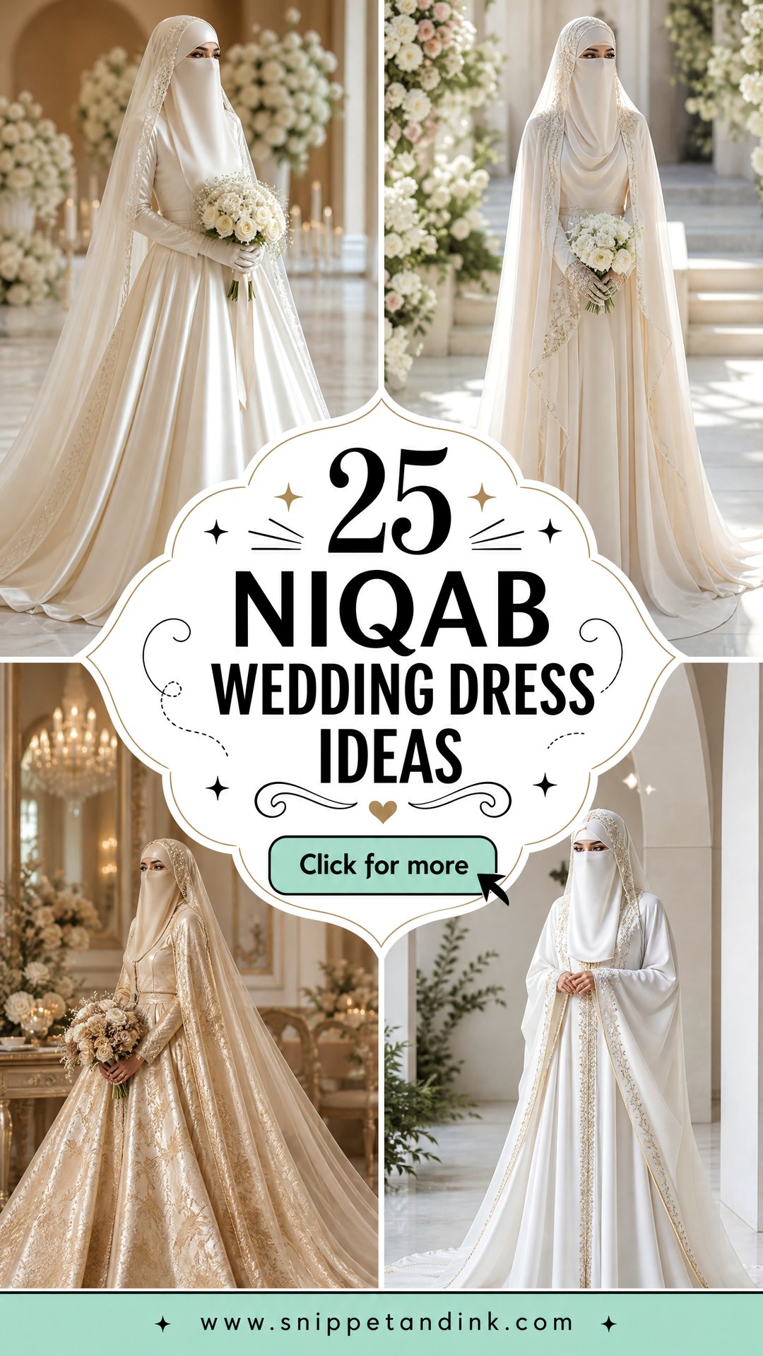 25 Niqab Wedding Dress Ideas for Elegant Modest Modern Brides - 25 Niqab Wedding Dress Ideas for Elegant, Modest Modern Brides