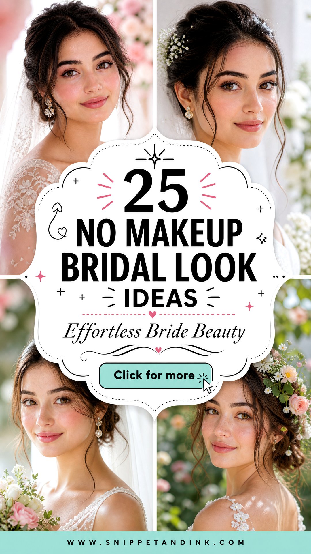 25 No Makeup Bridal Look Ideas for Effortless Brides - 25 No Makeup Bridal Look Ideas for Effortless Brides