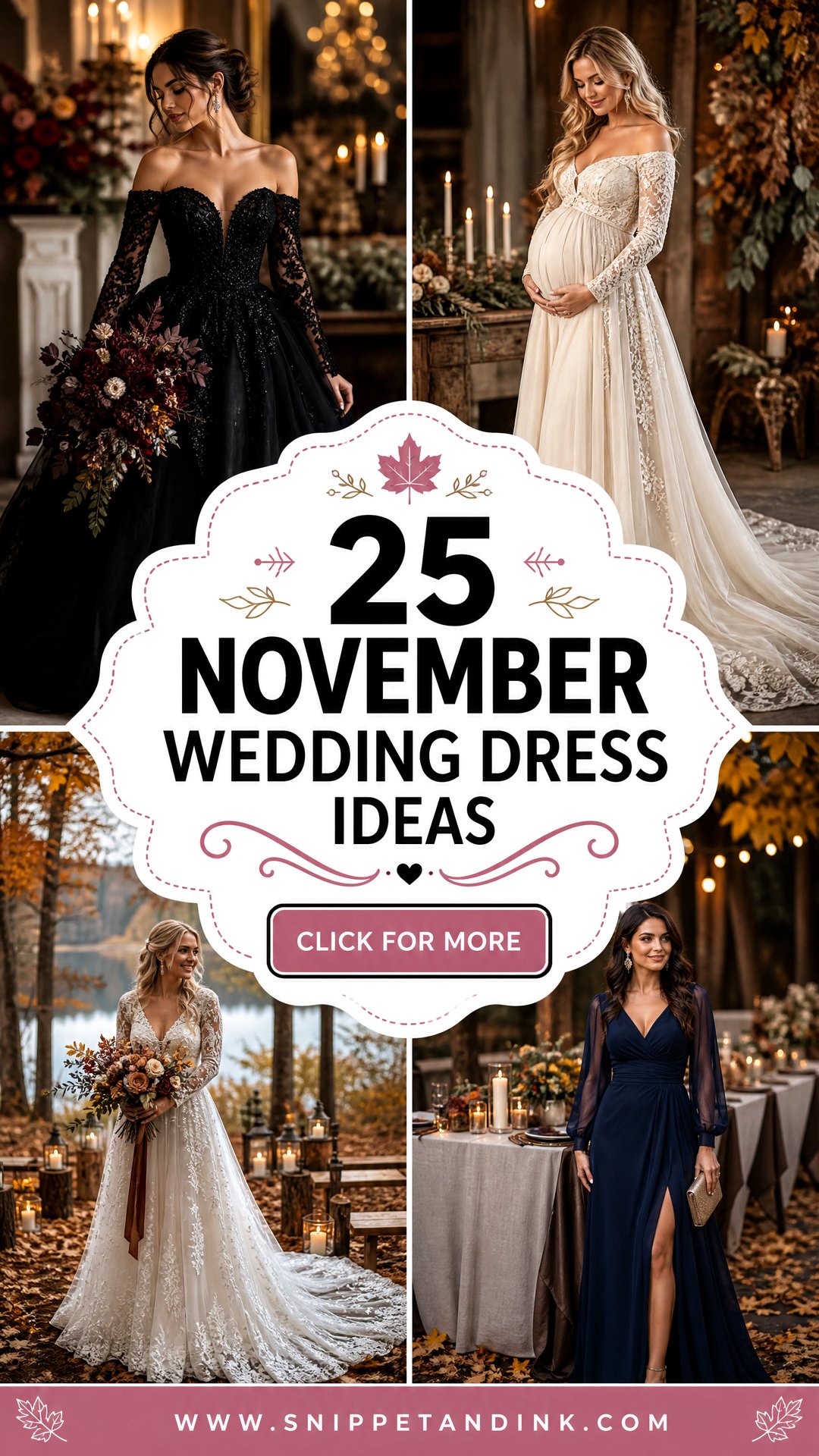 25 November Wedding Dress Ideas for Cozy Autumn Brides - 25 November Wedding Dress Ideas for Cozy Autumn Brides