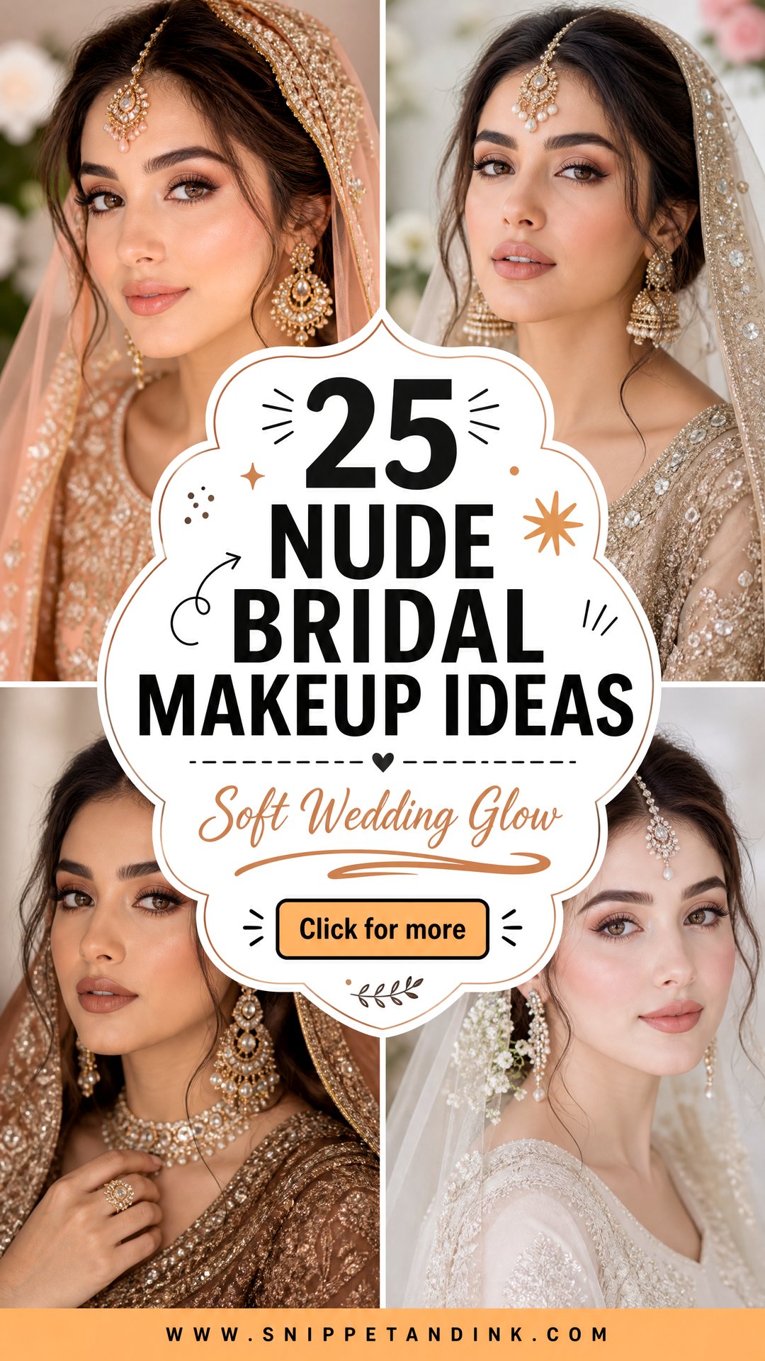 25 Nude Bridal Makeup Ideas for a Soft Wedding Glow Look - 25 Nude Bridal Makeup Ideas for a Soft Wedding Glow Look
