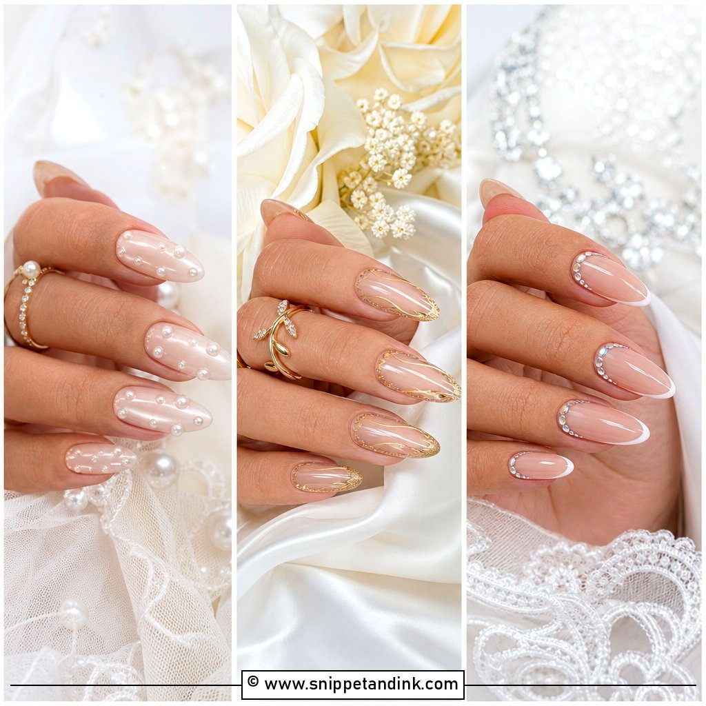 25 Nude Bridal Nails for a Polished Wedding Manicure