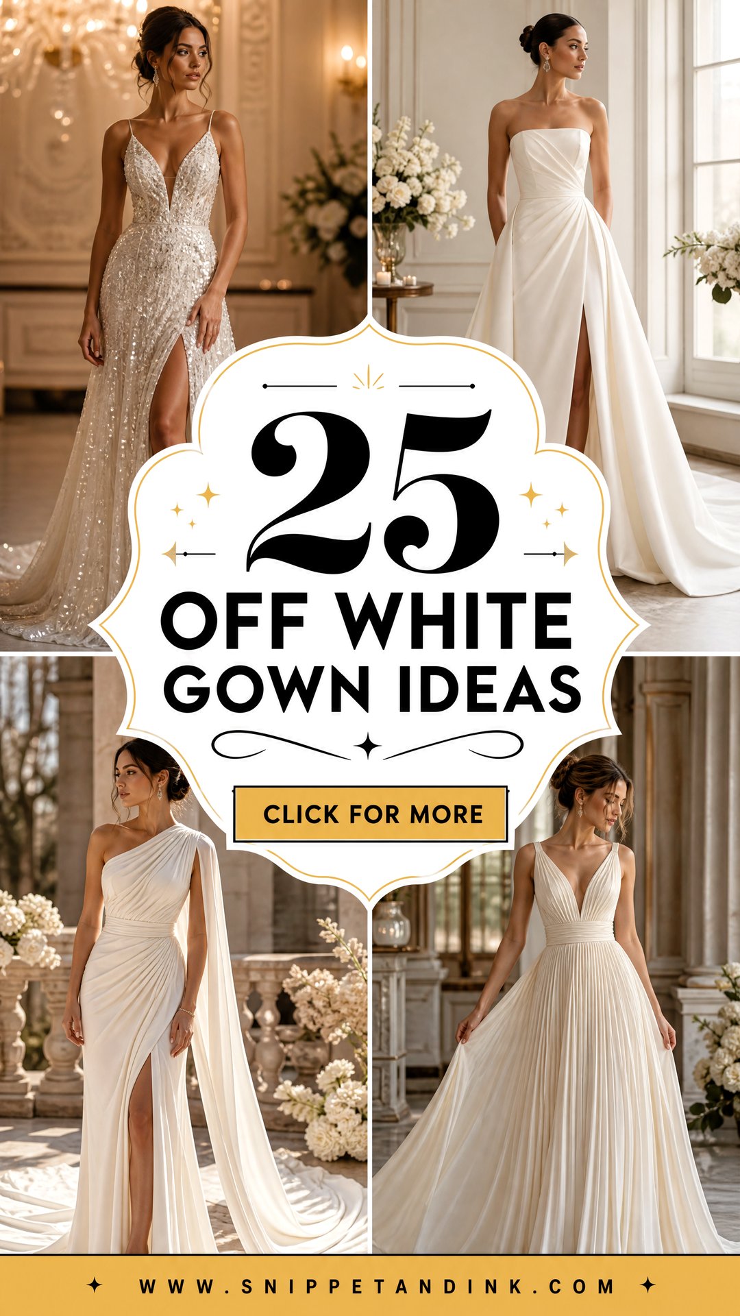 25 Off White Gown Ideas for a Sophisticated Bridal Style - 25 Off White Gown Ideas for a Sophisticated Bridal Style