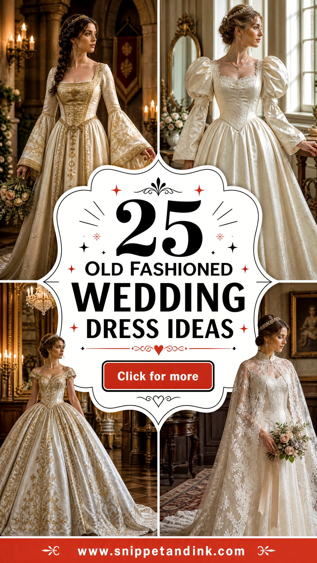25 Old Fashioned Wedding Dress Ideas for Vintage-Loving Brides - 25 Old Fashioned Wedding Dress Ideas for Vintage-Loving Brides