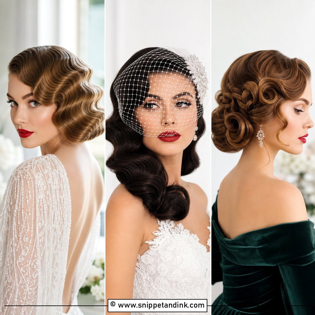 25 Old Hollywood Wedding Hair Ideas for Vintage Glamour