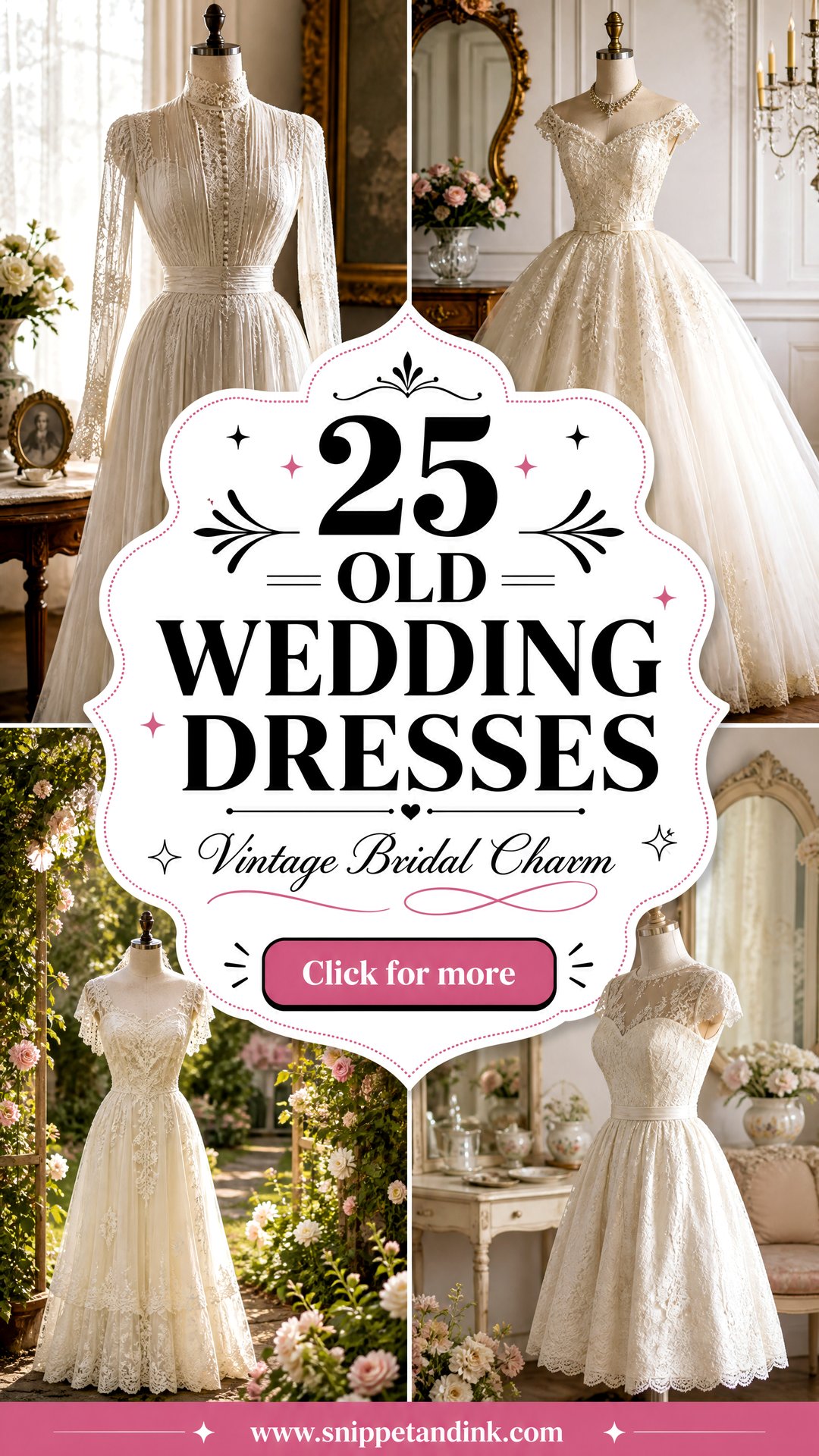 25 Old Wedding Dresses With Vintage Charm for Modern Brides - 25 Old Wedding Dresses With Vintage Charm for Modern Brides