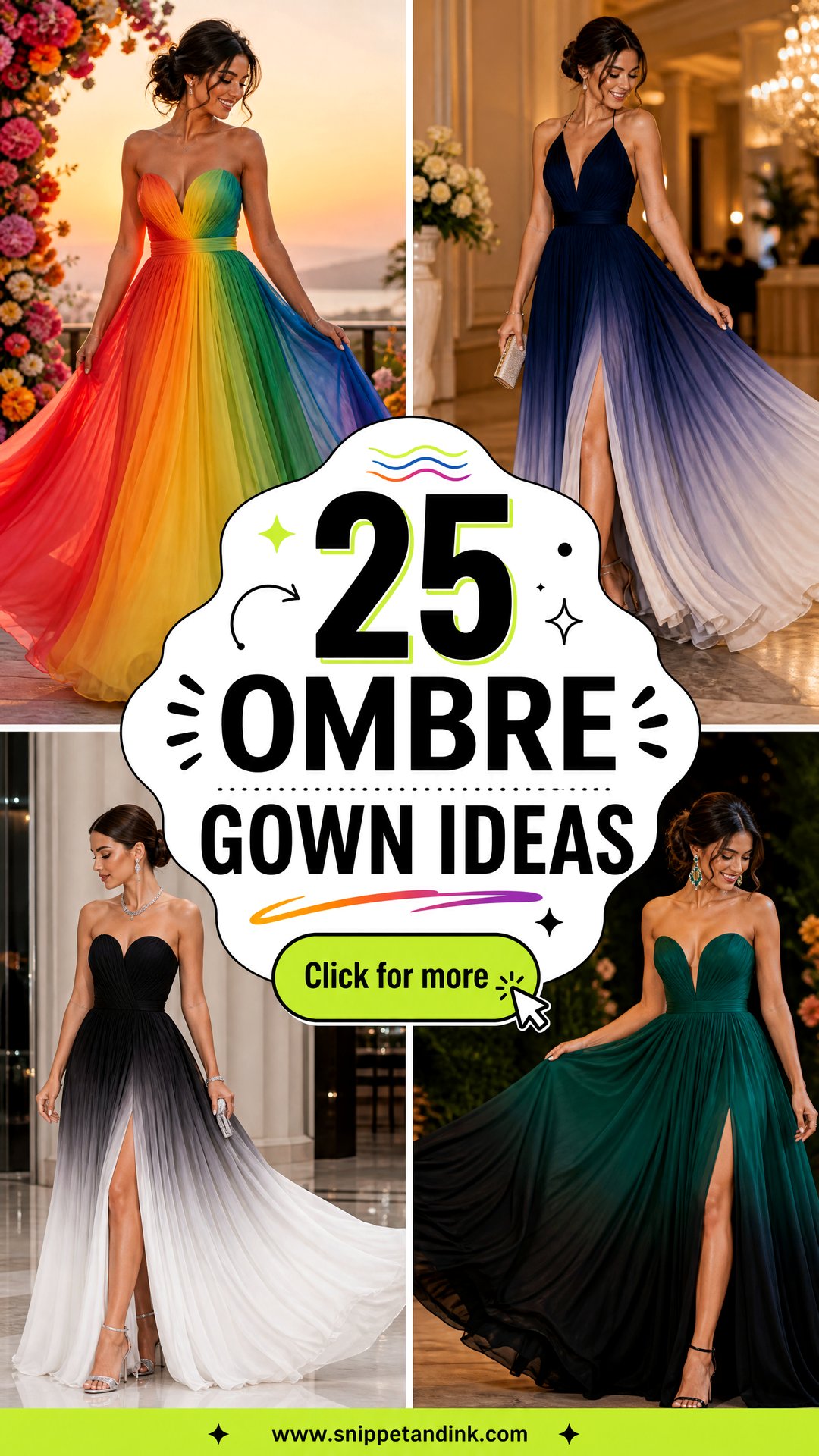 25 Ombre Gown Ideas for a Dreamy Colorful Bridal Statement - 25 Ombre Gown Ideas for a Dreamy, Colorful Bridal Statement